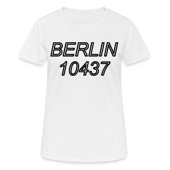 BERLIN 10437 - T-shirt respirant Femme - blanc - Devant - AI Model Female 172 dark (172cm)