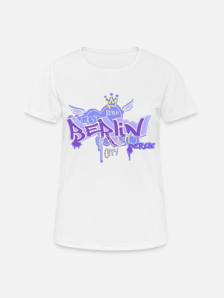 Berlin Graffiti - T-shirt respirant Femme - blanc