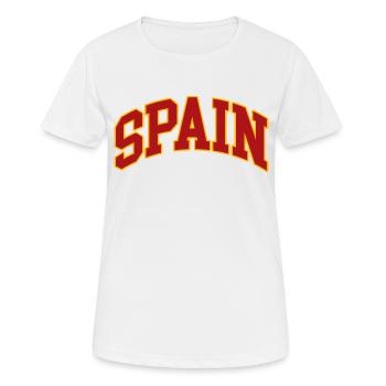 Spain spain - Women's Breathable T-Shirt - white - Front - AI Model Female 172 dark (172cm)