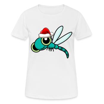 Libellule de Noël Libellule - T-shirt respirant Femme - blanc - Devant - AI Model Female 172 dark (172cm)