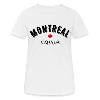 montreal canada - T-shirt respirant Femme - blanc - Devant - AI Model Female 172 dark (172cm)
