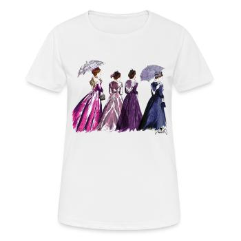 arlésienne ombrelle - T-shirt respirant Femme - blanc - Devant - AI Model Female 172 dark (172cm)