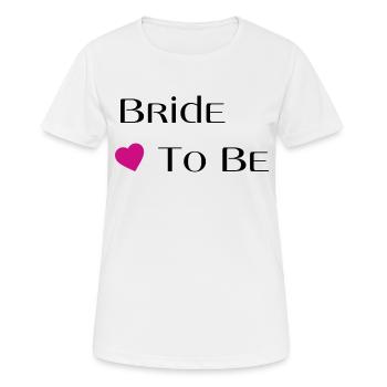 Braut in spe - Frauen T-Shirt atmungsaktiv - Weiß - Vorne - AI Model Female 172 dark (172cm)