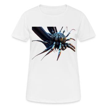 Weltraum Kaefer - Frauen T-Shirt atmungsaktiv - Weiß - Vorne - AI Model Female 172 dark (172cm)