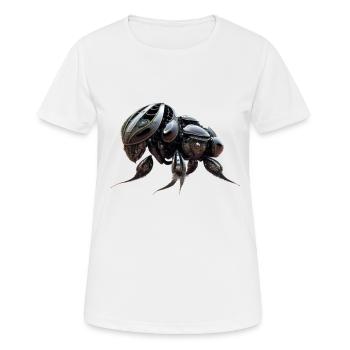 Robot coléoptère éléphant - T-shirt respirant Femme - blanc - Devant - AI Model Female 172 dark (172cm)