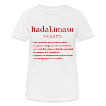Japanese Definition - Women's Breathable T-Shirt - white - Front - AI Model Female 172 dark (172cm)