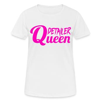Detailer Queen Car Detailing Car Care Women - Women's Breathable T-Shirt - white - Front - AI Model Female 172 dark (172cm)