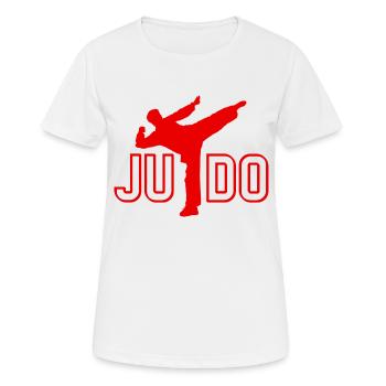 Judo - Judo-Geschenkidee - Frauen T-Shirt atmungsaktiv - Weiß - Vorne - AI Model Female 172 dark (172cm)