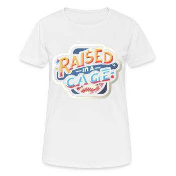Élevé Dans Une Cage 17 - T-shirt respirant Femme - blanc - Devant - AI Model Female 172 dark (172cm)