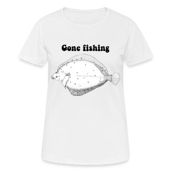Gone Fishing 2 - Women's Breathable T-Shirt - white - Front - AI Model Female 172 dark (172cm)