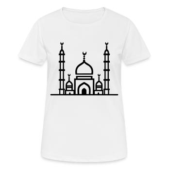 Moschee - Frauen T-Shirt atmungsaktiv - Weiß - Vorne - AI Model Female 172 dark (172cm)