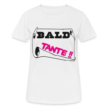 KAHLE TANTE - Frauen T-Shirt atmungsaktiv - Weiß - Vorne - AI Model Female 172 dark (172cm)