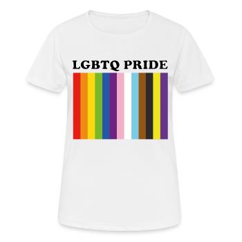Fierté LGBTQ Couleurs inclusives de la fierté - T-shirt respirant Femme - blanc - Devant - AI Model Female 172 dark (172cm)