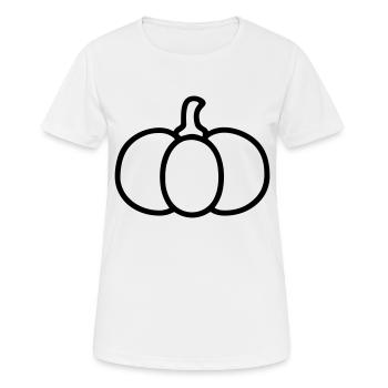 citrouille - T-shirt respirant Femme - blanc - Devant - AI Model Female 172 dark (172cm)