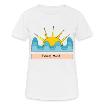 Evening Mood - Women's Breathable T-Shirt - white - Front - AI Model Female 172 dark (172cm)