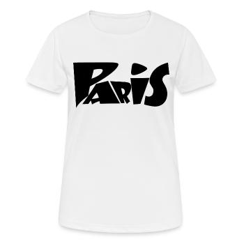 Paris Formes - T-shirt respirant Femme - blanc - Devant - AI Model Female 172 dark (172cm)