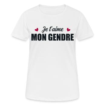 Ich liebe dich, mein Schwiegersohn - Frauen T-Shirt atmungsaktiv - Weiß - Vorne - AI Model Female 172 dark (172cm)