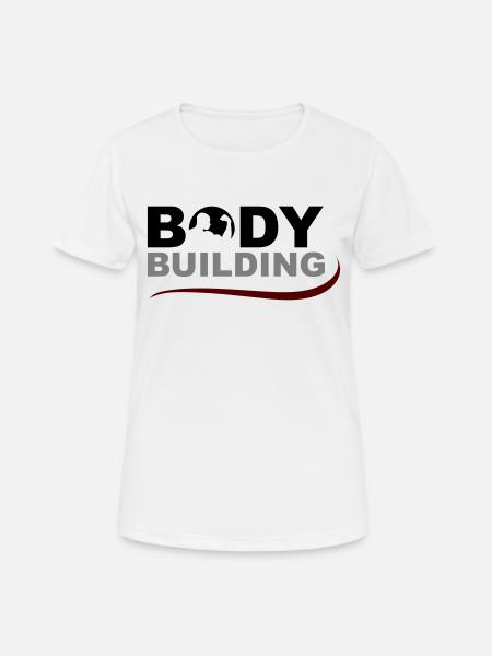 bodybuilding - Women's Breathable T-Shirt - white