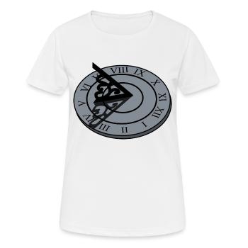clock time clock time hourglass hourglass140 - Women's Breathable T-Shirt - white - Front - AI Model Female 172 dark (172cm)