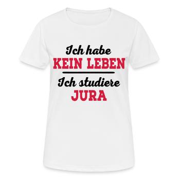 Jura - Frauen T-Shirt atmungsaktiv - Weiß - Vorne - AI Model Female 172 dark (172cm)