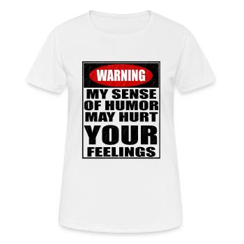 funny sprueche sarcasm sarcasm saying - Women's Breathable T-Shirt - white - Front - AI Model Female 172 dark (172cm)