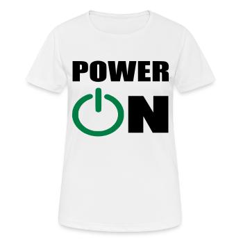 ein - Frauen T-Shirt atmungsaktiv - Weiß - Vorne - AI Model Female 172 dark (172cm)
