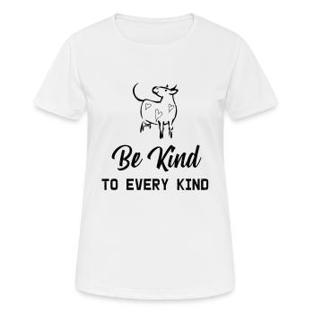 Vegan Veganer Veganerin - Frauen T-Shirt atmungsaktiv - Weiß - Vorne - AI Model Female 172 dark (172cm)