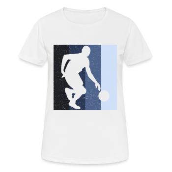 Basketball basketball team - Women's Breathable T-Shirt - white - Front - AI Model Female 172 dark (172cm)