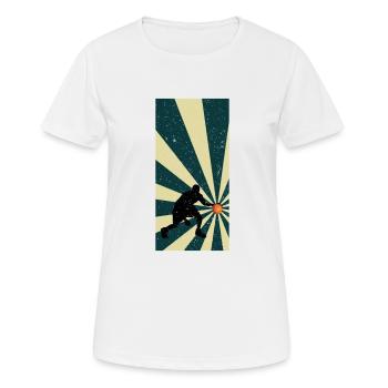 Basketball basketball team - Women's Breathable T-Shirt - white - Front - AI Model Female 172 dark (172cm)