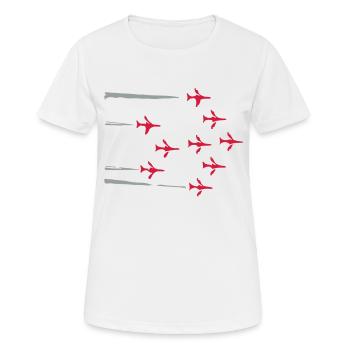 Red Arrows - Women's Breathable T-Shirt - white - Front - AI Model Female 172 dark (172cm)