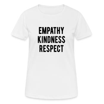 Cooler Spruch - Frauen T-Shirt atmungsaktiv - Weiß - Vorne - AI Model Female 172 dark (172cm)