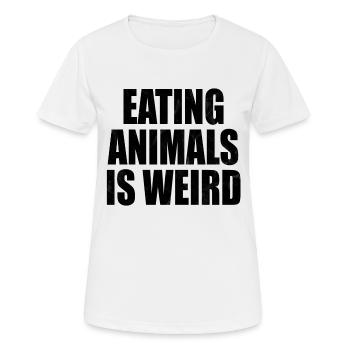 Végétalienne vegan vegan - T-shirt respirant Femme - blanc - Devant - AI Model Female 172 dark (172cm)