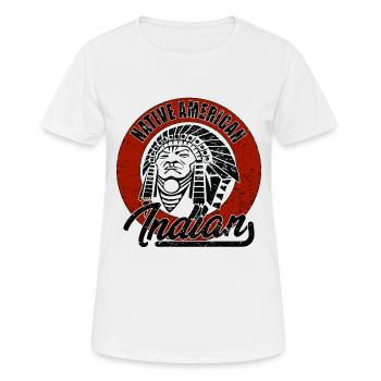 Indian - Women's Breathable T-Shirt - white - Front - AI Model Female 172 dark (172cm)