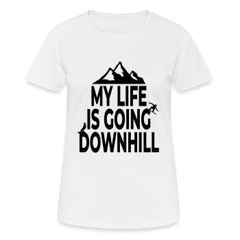 Snowboard Snowboard Snowboard - T-shirt respirant Femme - blanc - Devant - AI Model Female 172 dark (172cm)