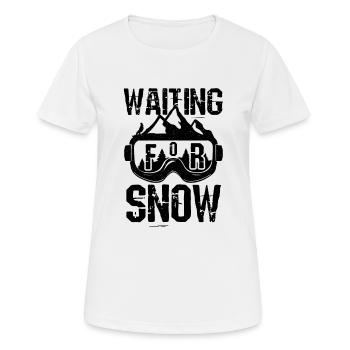 Snowboard Snowboard Snowboard - T-shirt respirant Femme - blanc - Devant - AI Model Female 172 dark (172cm)