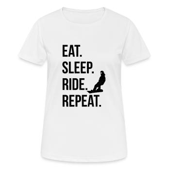 Snowboard Snowboard Snowboard - T-shirt respirant Femme - blanc - Devant - AI Model Female 172 dark (172cm)