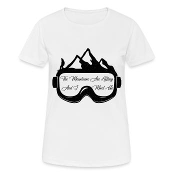 Snowboard Snowboard Snowboard - T-shirt respirant Femme - blanc - Devant - AI Model Female 172 dark (172cm)