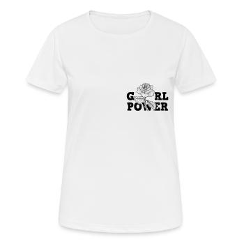Féminisme féministe féministe - T-shirt respirant Femme - blanc - Devant - AI Model Female 172 dark (172cm)