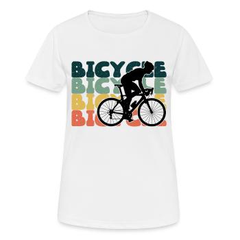 Bicycle Cycling Bicycle Tour Cycling - Women's Breathable T-Shirt - white - Front - AI Model Female 172 dark (172cm)