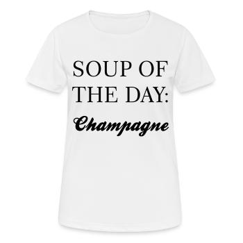 Soup of the Day: - Women's Breathable T-Shirt - white - Front - AI Model Female 172 dark (172cm)
