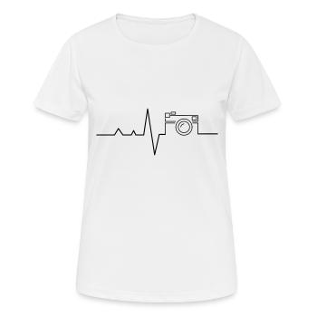 Photographer Photograph Photo Shoot Photography - Women's Breathable T-Shirt - white - Front - AI Model Female 172 dark (172cm)