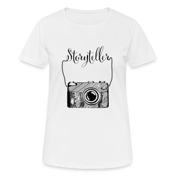 Photographer Photograph Photo Shoot Photography - Women's Breathable T-Shirt - white - Front - AI Model Female 172 dark (172cm)