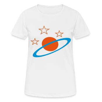 espace - T-shirt respirant Femme - blanc - Devant - AI Model Female 172 dark (172cm)
