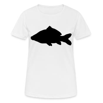 Karpfen - Frauen T-Shirt atmungsaktiv - Weiß - Vorne - AI Model Female 172 dark (172cm)