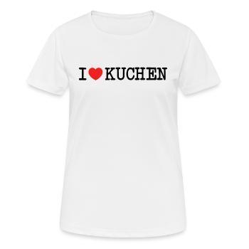 I love cake I love cake - Women's Breathable T-Shirt - white - Front - AI Model Female 172 dark (172cm)