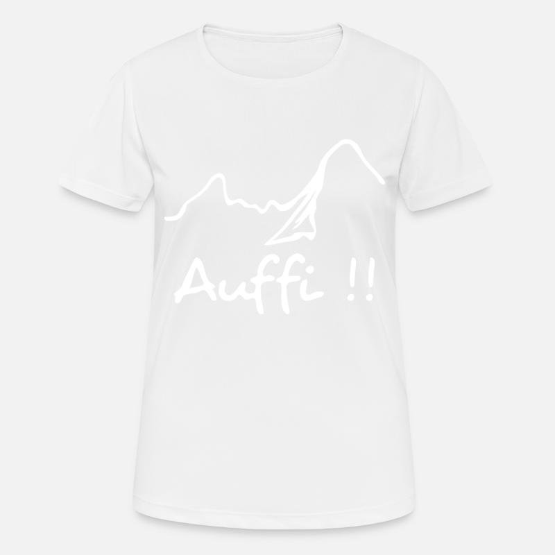 Auffi white - Women's Breathable T-Shirt - white