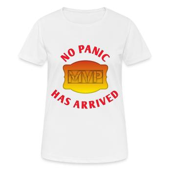 MVP - Frauen T-Shirt atmungsaktiv - Weiß - Vorne - AI Model Female 172 dark (172cm)