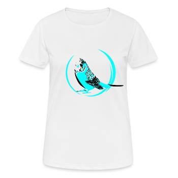 wellensittich - Frauen T-Shirt atmungsaktiv - Weiß - Vorne - AI Model Female 172 dark (172cm)