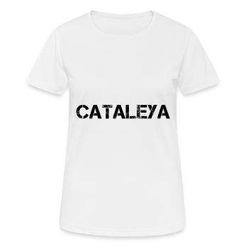 cataleya nom prénom cadeau song track - T-shirt respirant Femme - blanc - Devant - AI Model Female 172 dark (172cm)