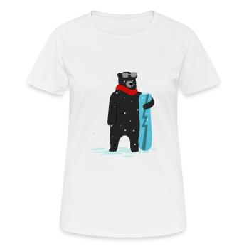 Idée cadeau cadeau - T-shirt respirant Femme - blanc - Devant - AI Model Female 172 dark (172cm)